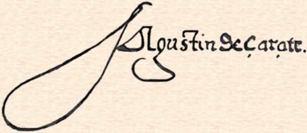 Zárate's signature