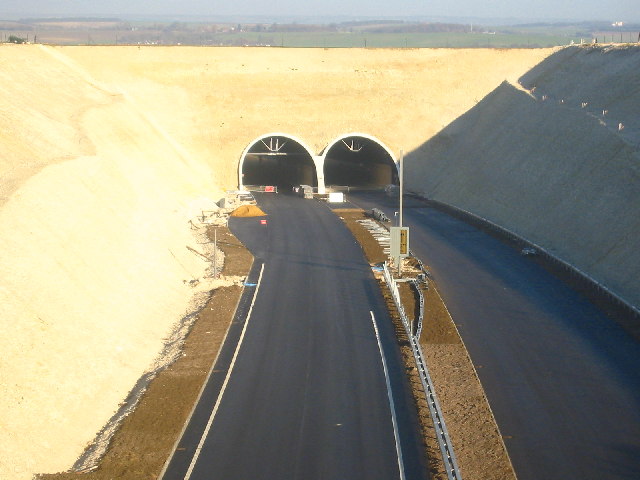 File:Baldock Bypass Tunnel nearing completion - geograph.org.uk - 96102.jpg