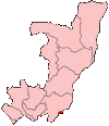 Map of the Republic of Congo showing Brazzaville.