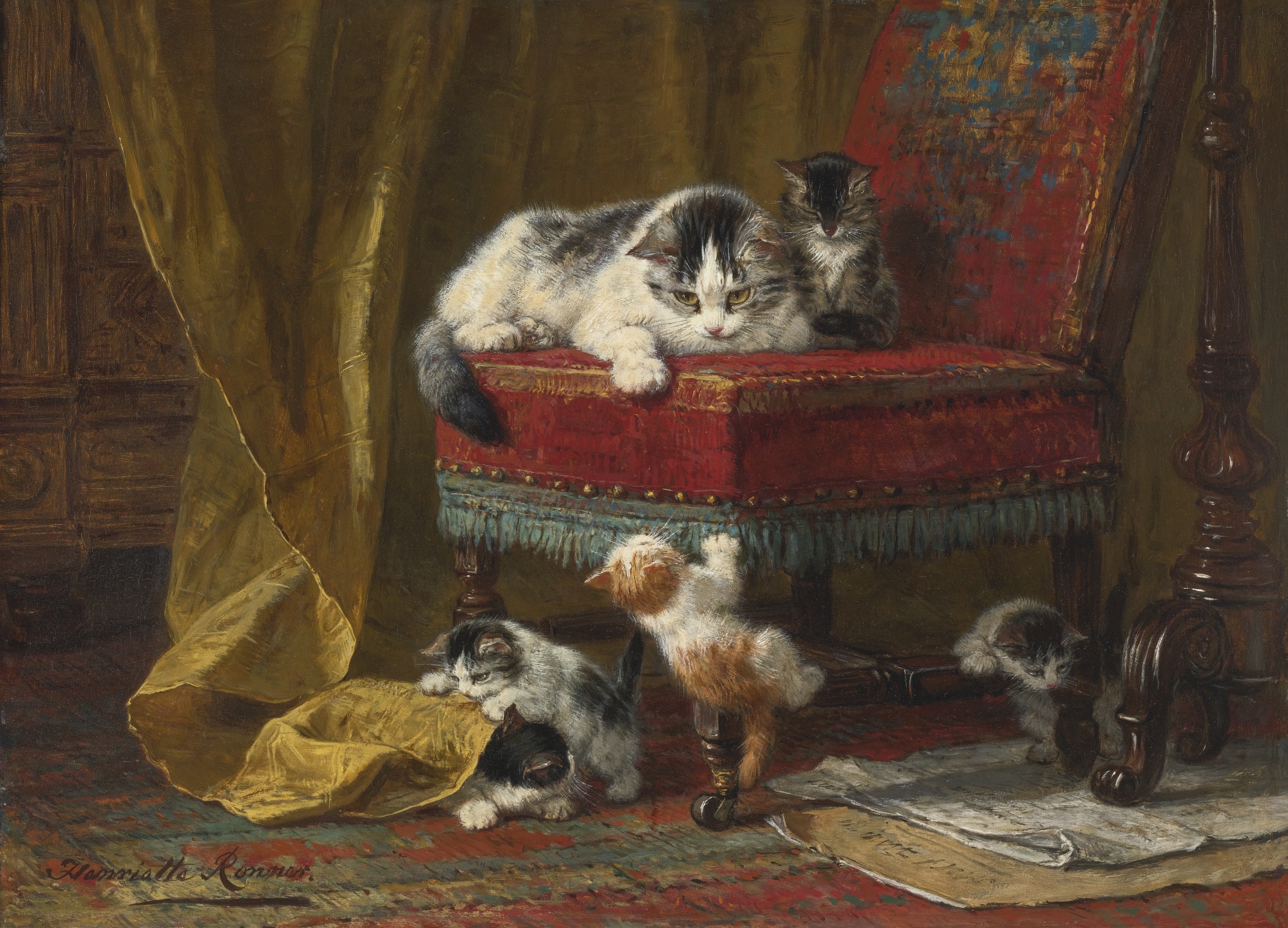 ファイル:Henriëtte Ronner-Knip - Mother's Pride.jpg - Wikipedia