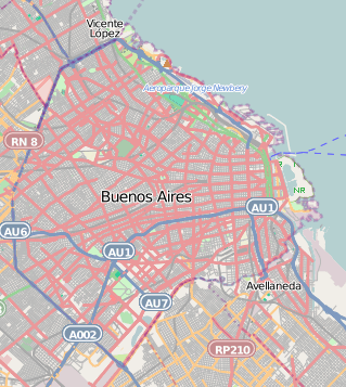 Location map Argentina Buenos Aires City