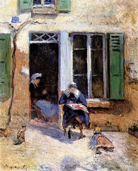 File:Pissarro - woman-and-child-doing-needlework-1877.jpg