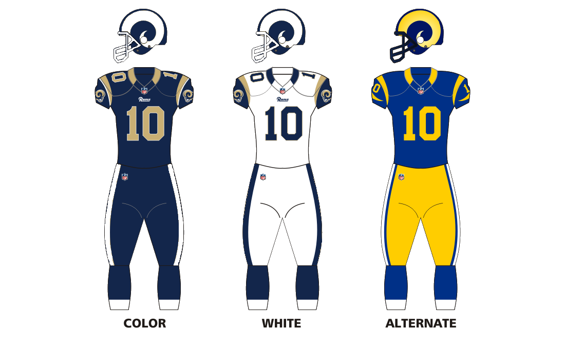 original rams uniforms