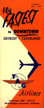 <span class="mw-page-title-main">TAG Airlines</span> Flew between Detroit & Cleveland (1957-1970)