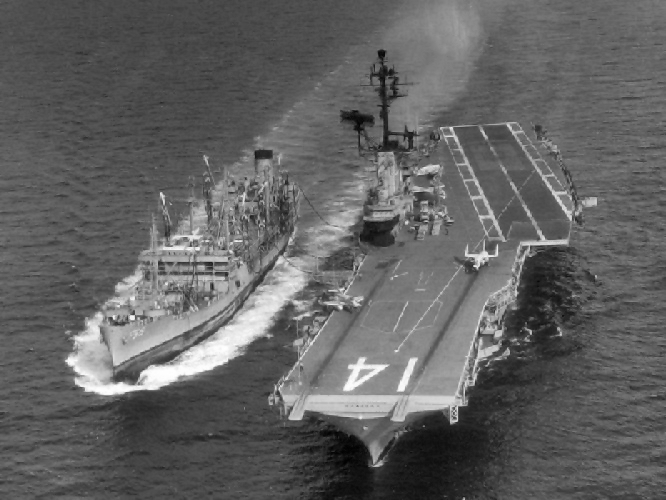 File:USS Manatee (AO-58) refueling USS Ticonderoga (CVA-14) on 15 July 1965.jpg
