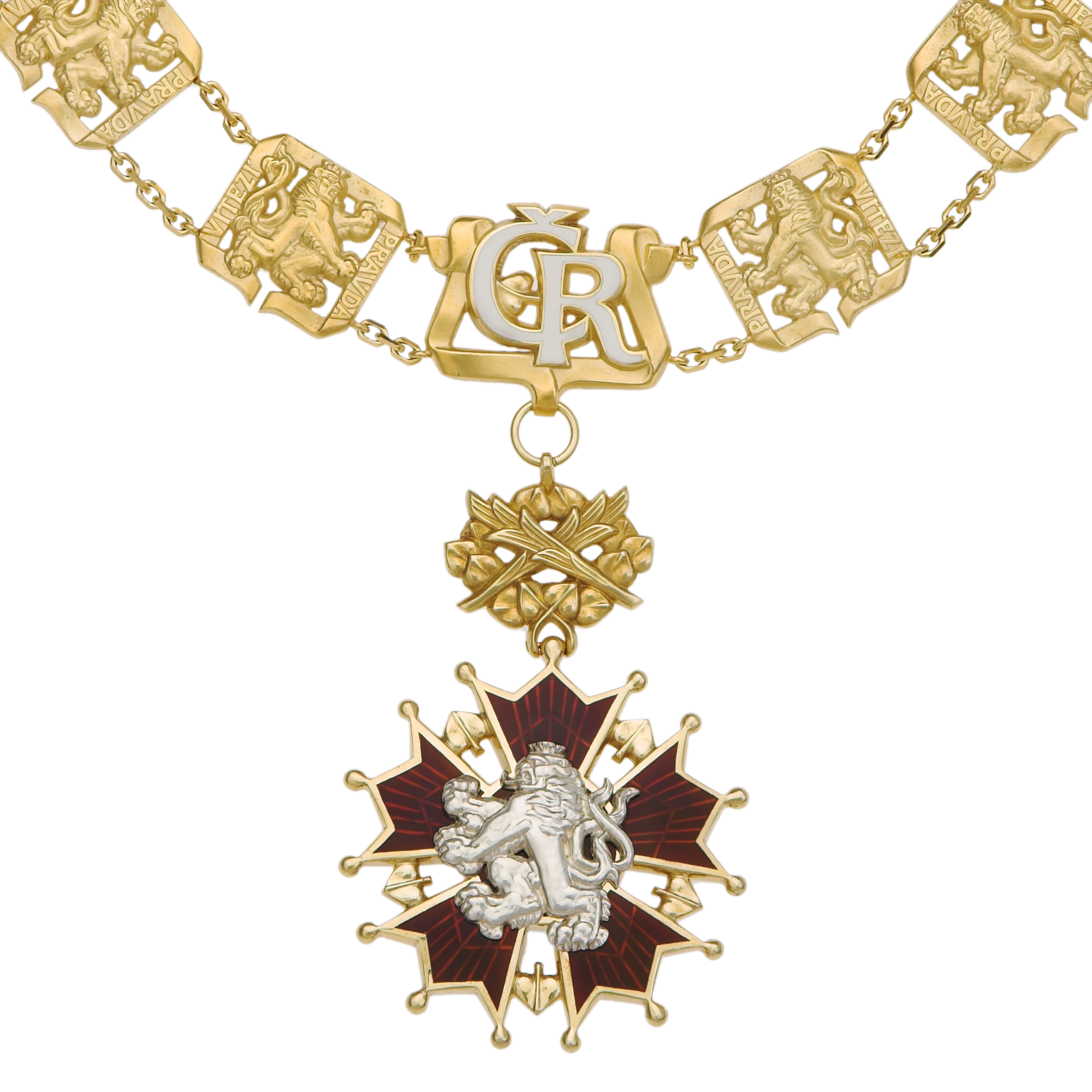 Czechoslovak Order of the White lion geocoin BN/SG 