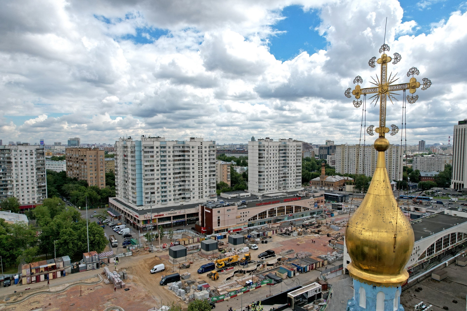 Строящийся храм на ветеранов