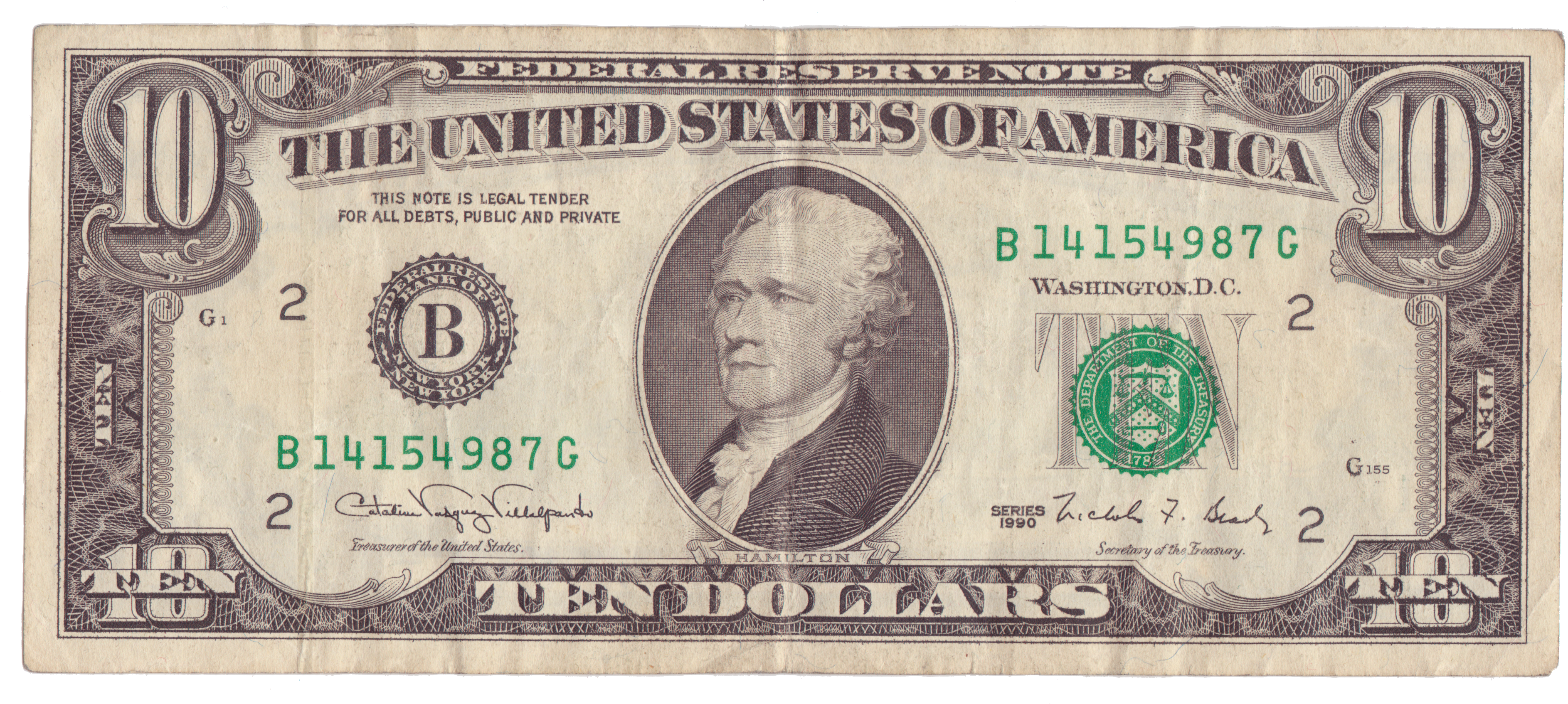 10 dollar bill png