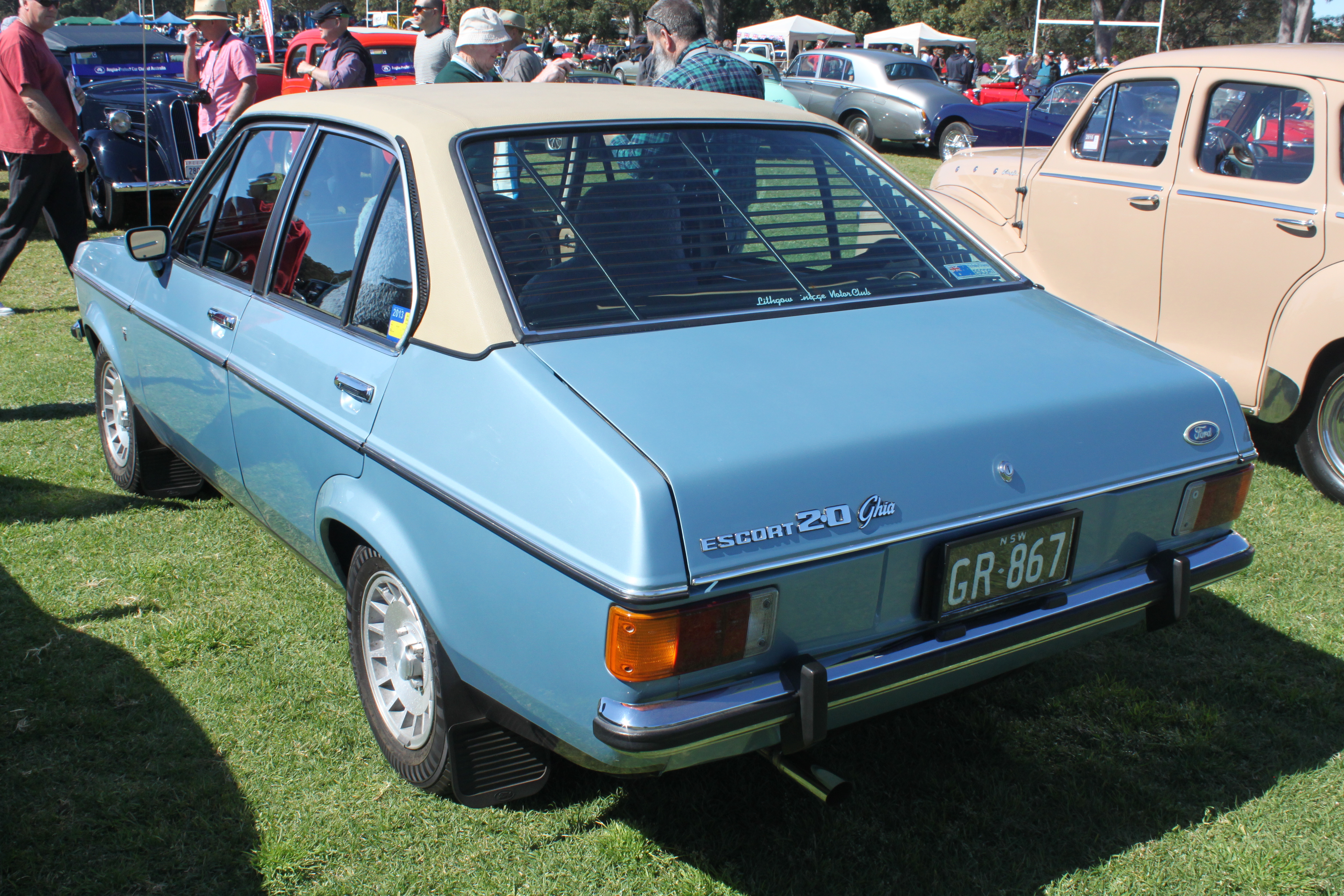 1979 Ford Escort (Mark II) Ghia 2.0 4-door sedan (21671754408).jpg. 