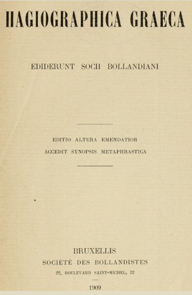 Bibliotheca Hagiographica Graeca