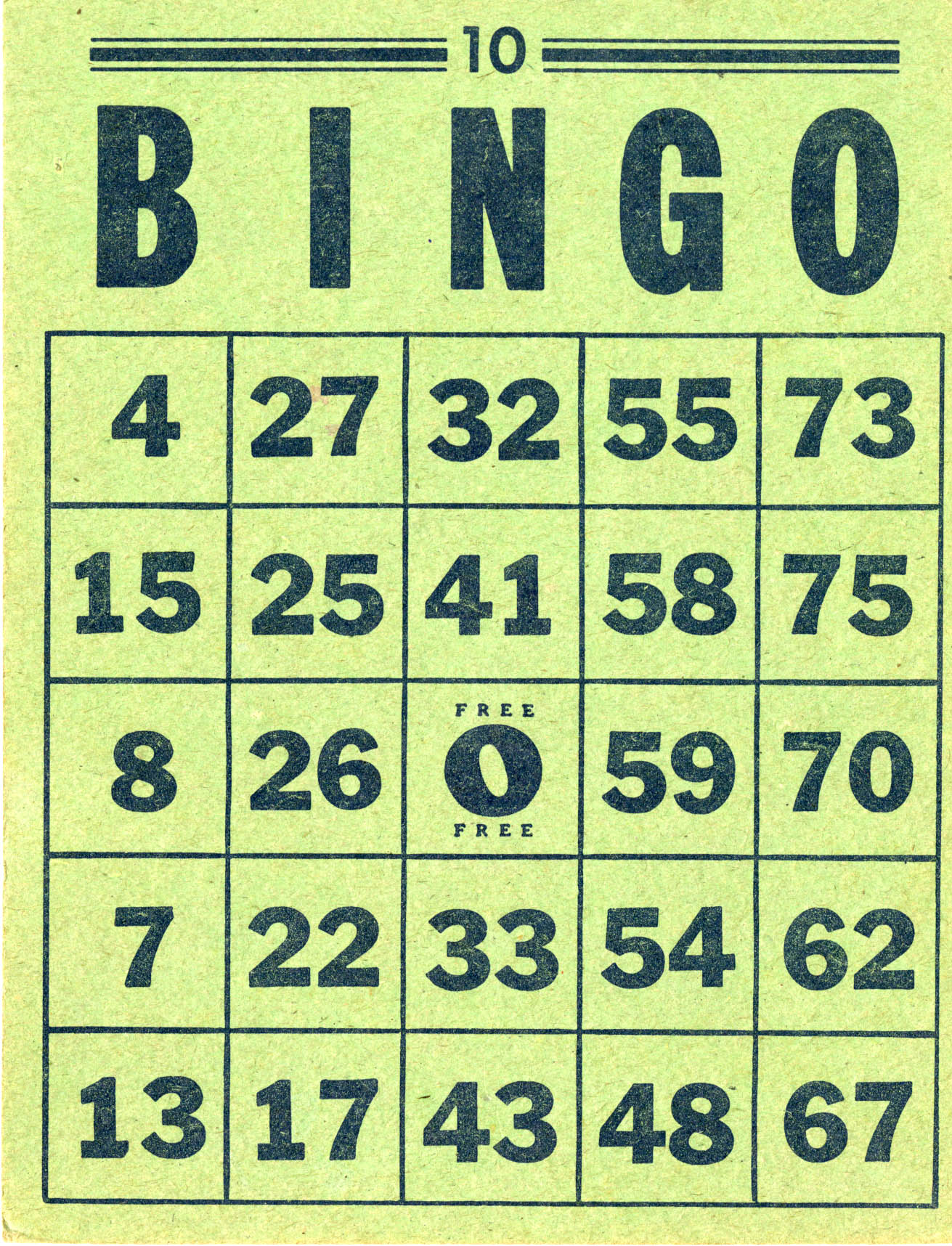 bingo cards