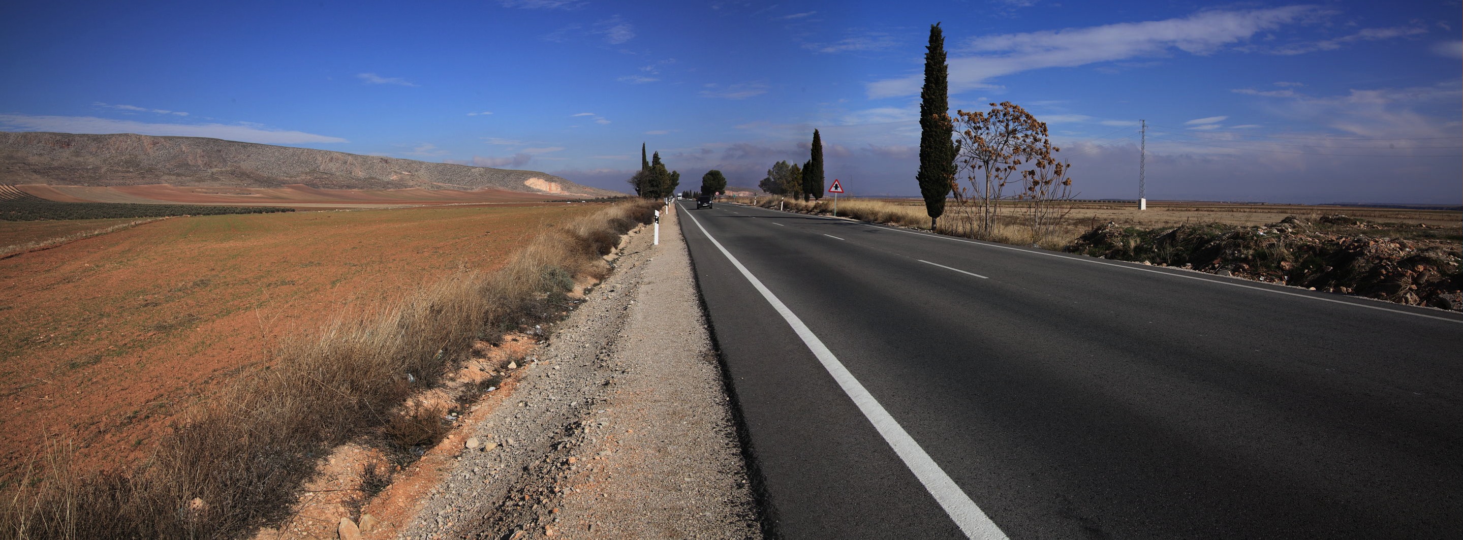 En esta carretera donde se puede estacionar