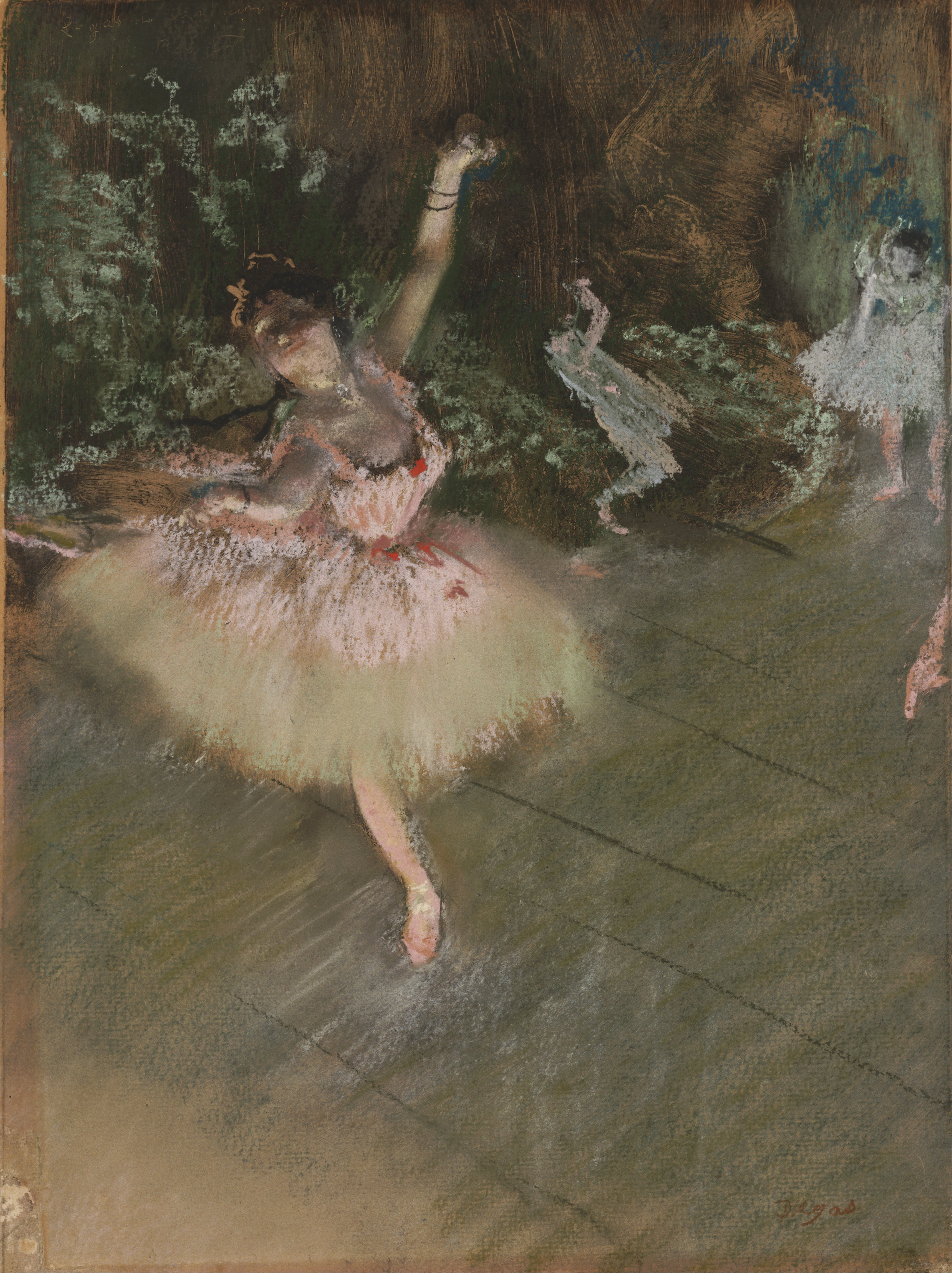 Edgar Degas La stella 1876 78 pastello e inchiostro su carta 44 2—34 3 cm Philadelphia Museum of Art 