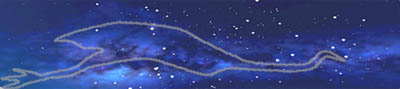 «الإيمو في السماء» بحسب الأستراليين الأصليين. في مصطلحات علم الفلك الغربي، تبدو كوكبة صليب الجنوب إلى اليمين وكوكبة العقرب إلى اليسار؛ أما رأس الإيمو فهو [[سديم كيس الفحم