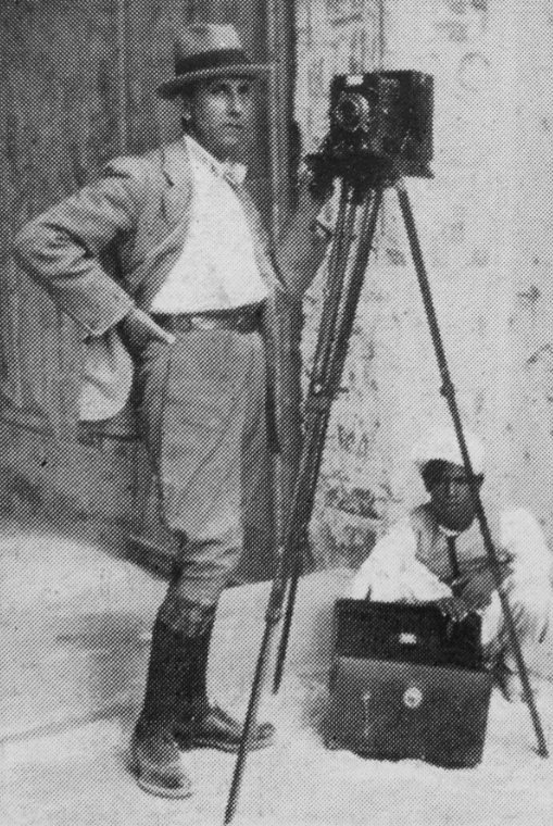 Harry Burton, photographer, in the Valley of the Kings 1923