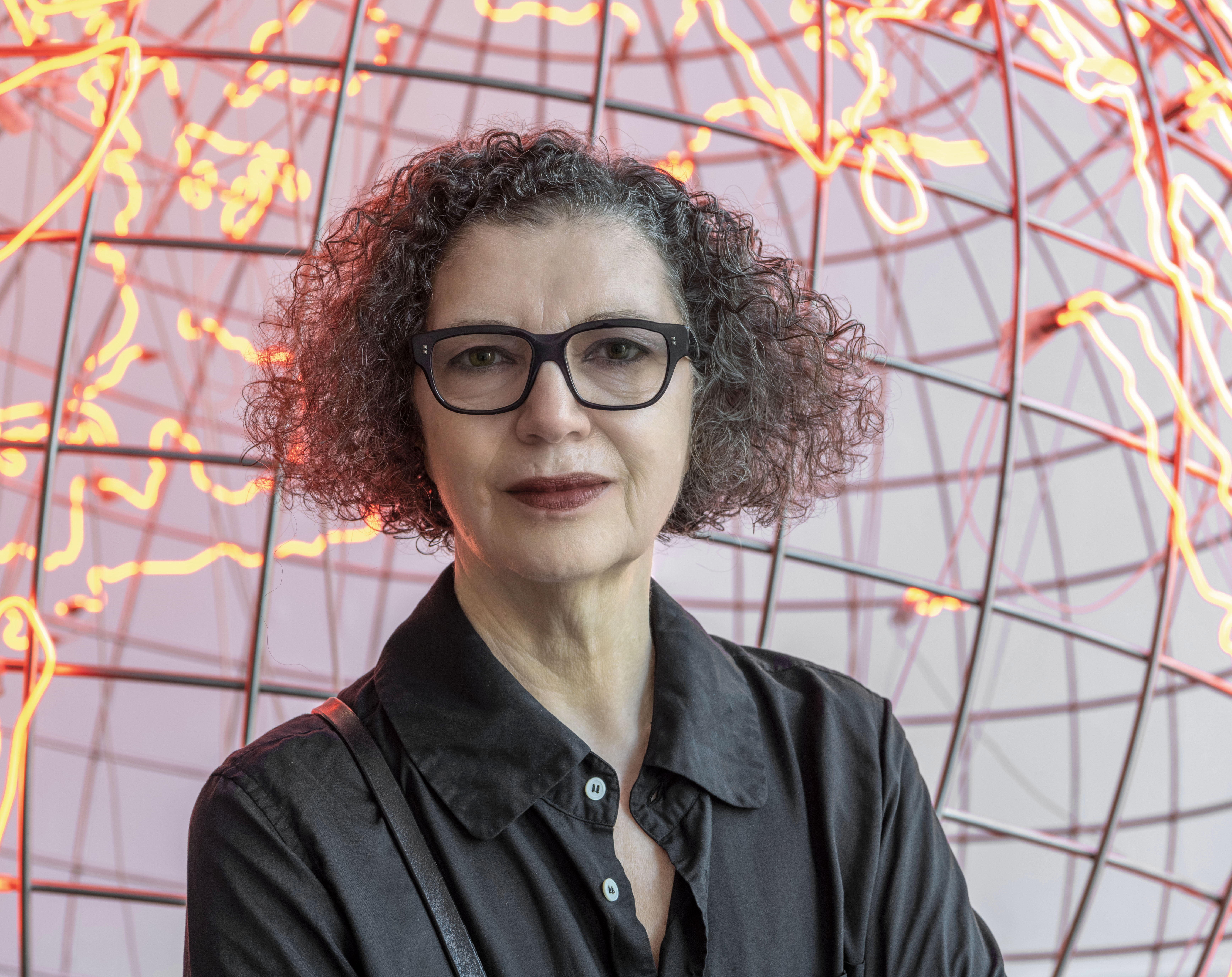 Mona Hatoum, 2021, during the closing of her exhibition at [[IVAM]].