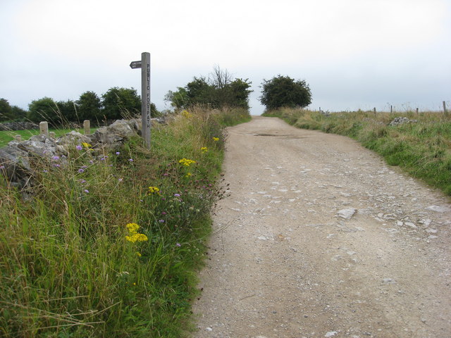 Limestone Way crosses Blakelow Lane - geograph.org.uk - 1456267
