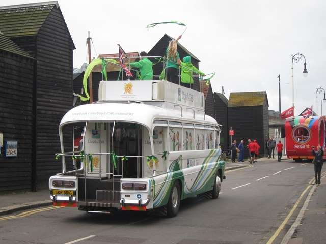 File:Lloyds TSB promotional bus, Day 61 Olympic torch relay, Hastings (geograph 3045790).jpg