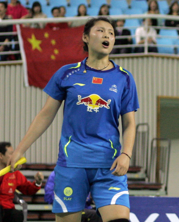 Luo Ying at the 2014 Badminton Asia Championships