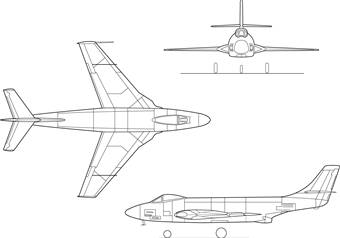 McDonnell XF-88 Voodoo 3-view.jpg