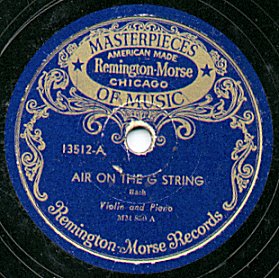 Label of a Remington-Morse Record
