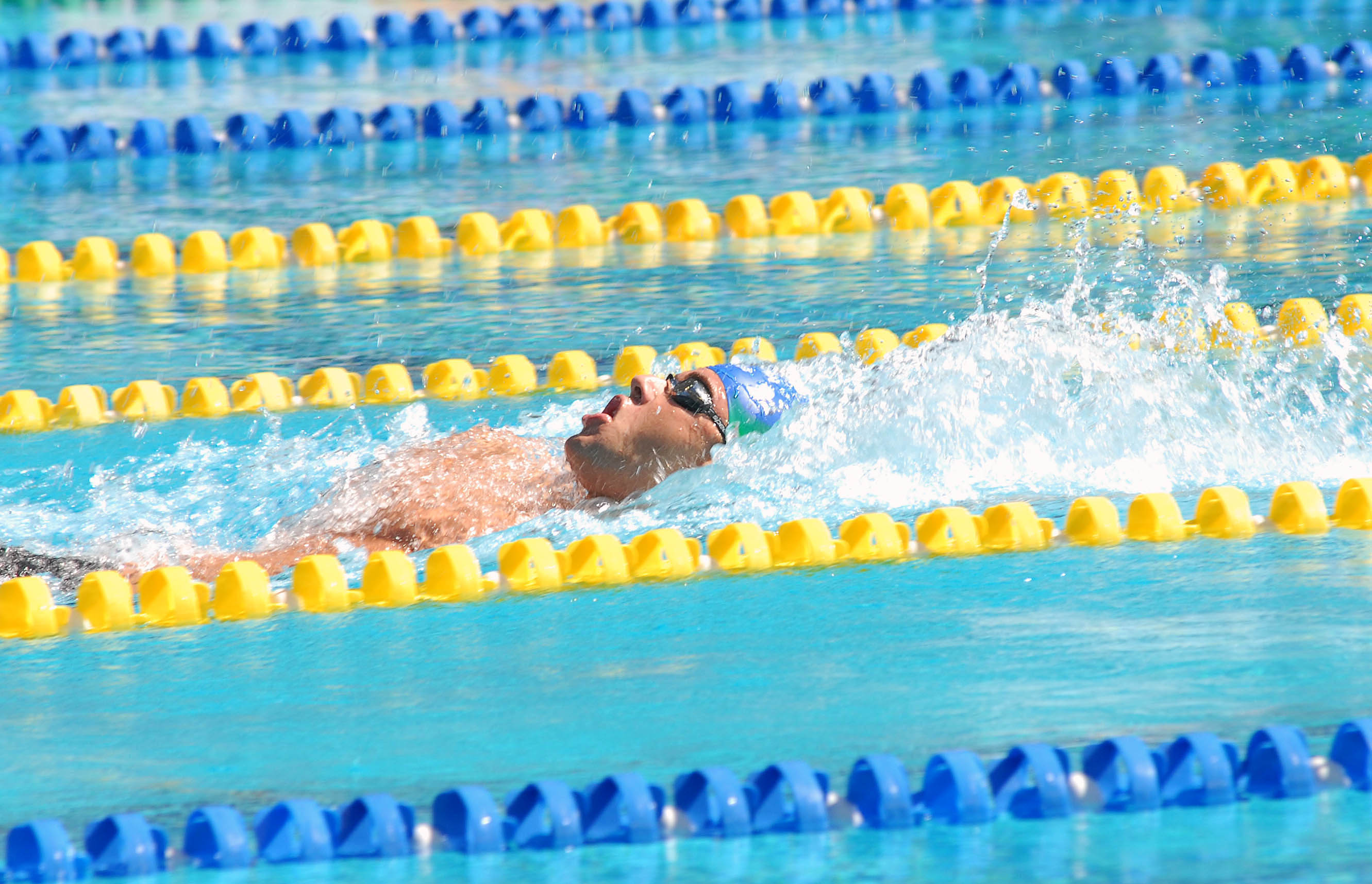 Thiago Pereira durante los 200 metros combinado en Río 2007