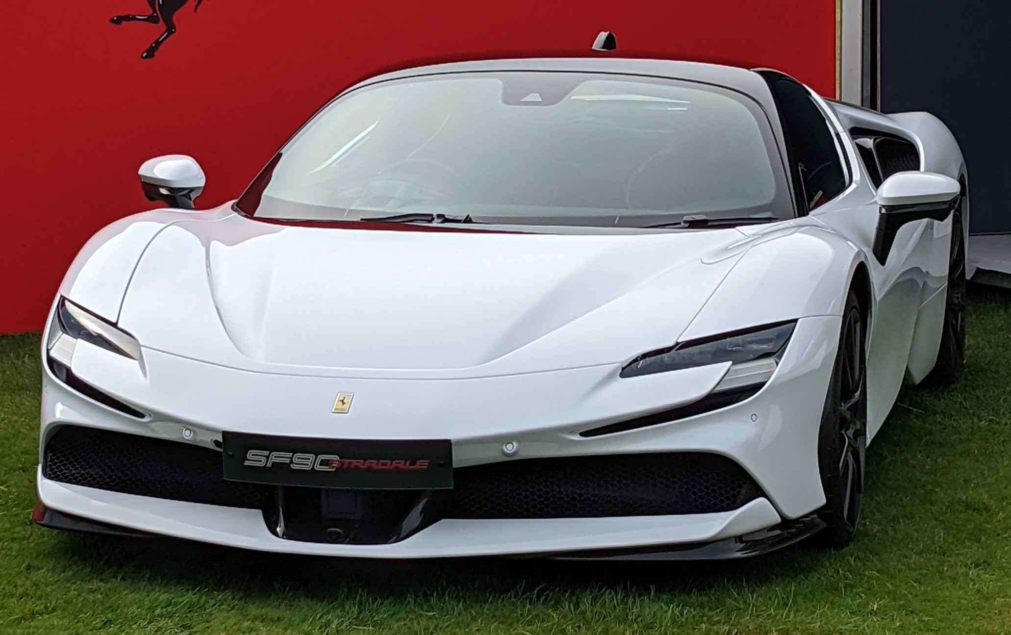 Blonde White Ferrari