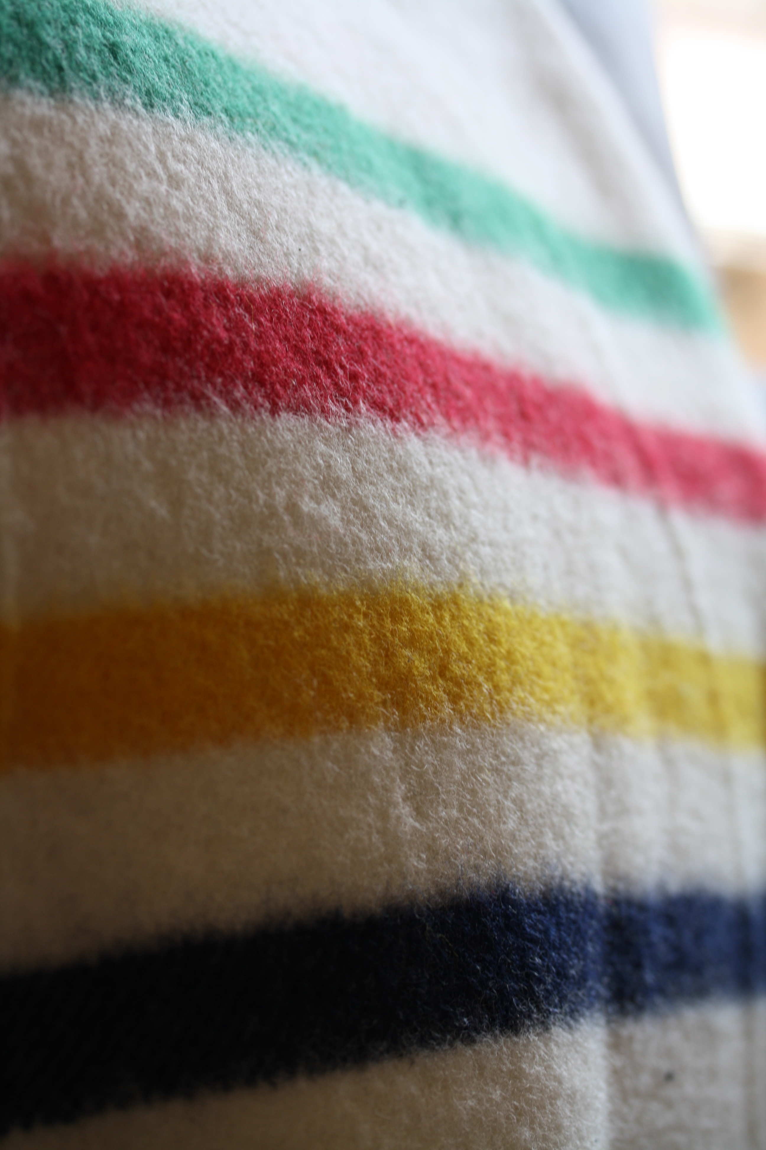 canadian striped wool blanket