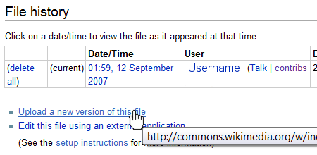 File:Commons screenshot of "upload a new version" link.png