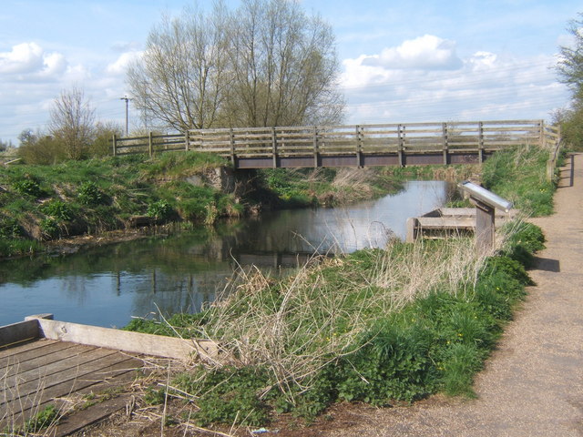 Footbridge over the River Gipping - geograph.org.uk - 1236444