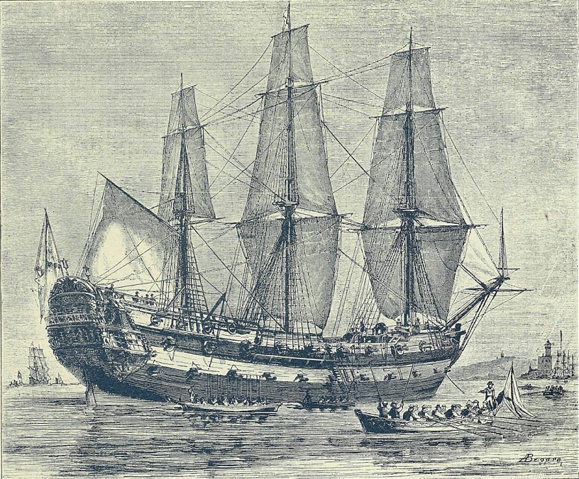 Линейный корабль «Ингерманланд», первый из кораблей одноимённого типа