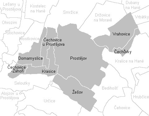 mapa prostejova File:Katastrální mapa Prostějova.png   Wikimedia Commons mapa prostejova