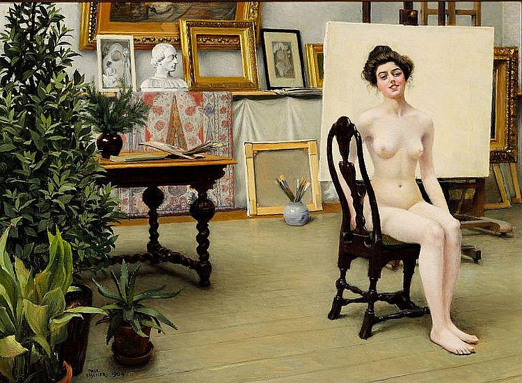 Paul Gustav Fischer - From the Artist's Studio 1904.jpg