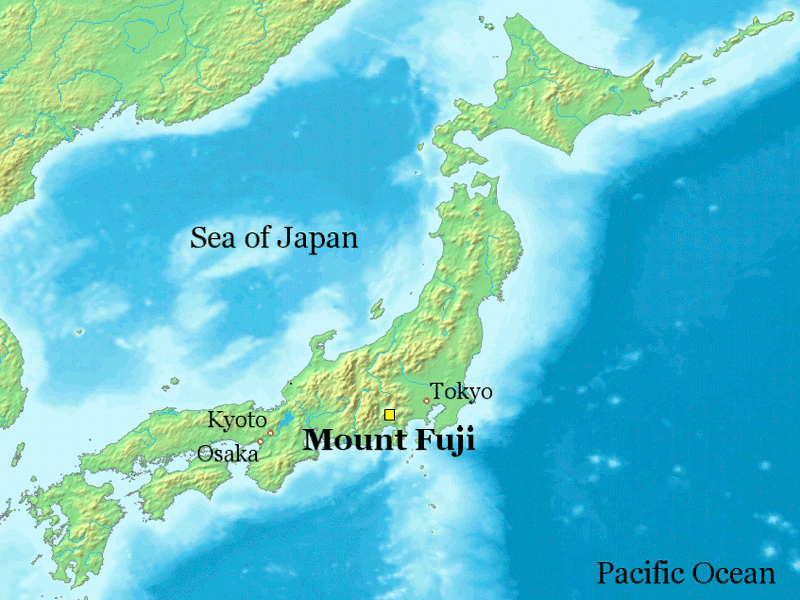 mount fuji map