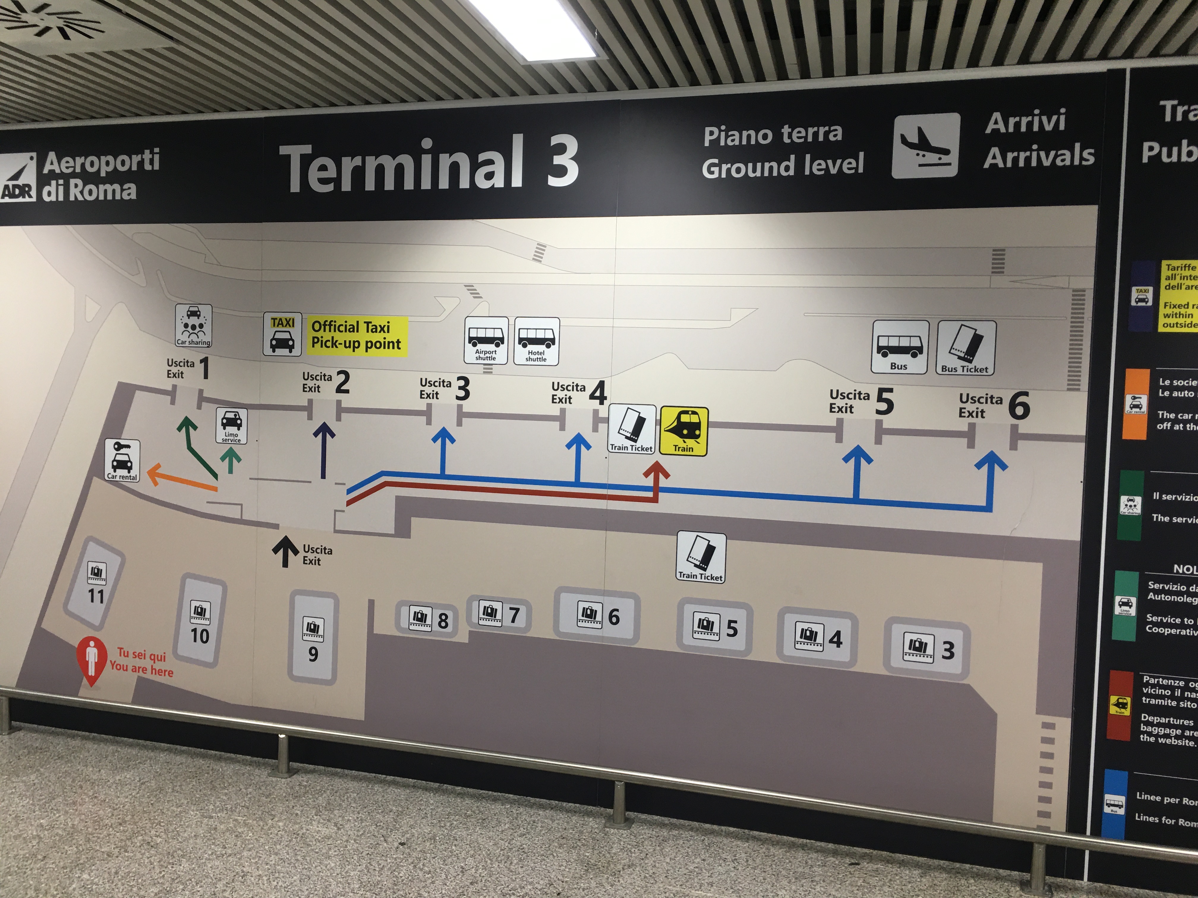 File:Terminal 3 Map in Fiumicino  - Meta