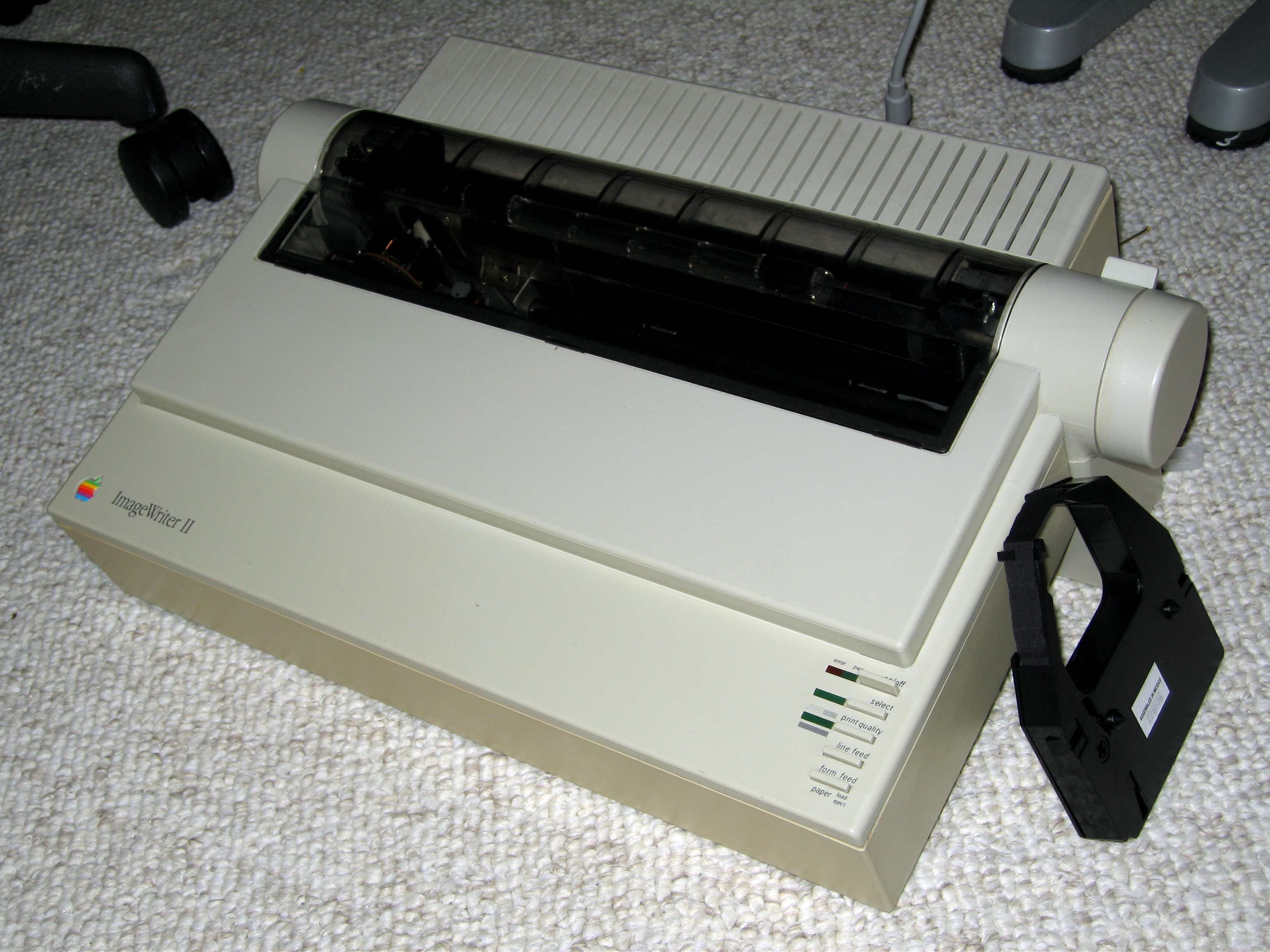 File:Apple Imagewriter II and ribbon cartridge.jpg