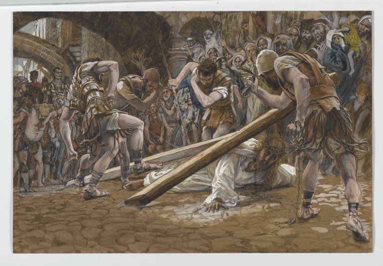 Brooklyn Museum - Jesus Falls Beneath the Cross (Jésus tombe sous la Croix) - James Tissot