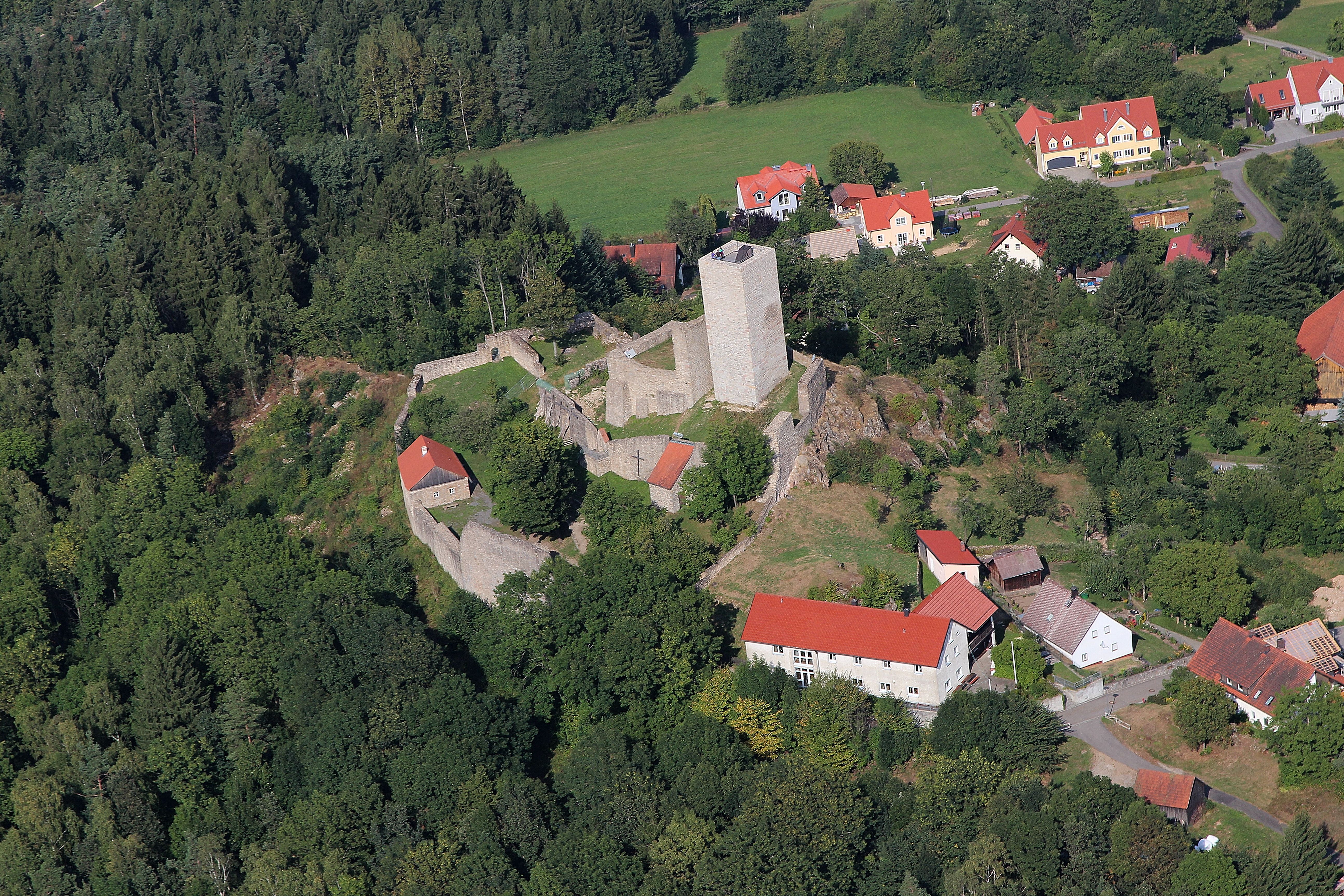 Burganlage Haus Murach, Stadt Oberviechtach, Landkreis Schwandorf, Oberpfalz, Bayern
