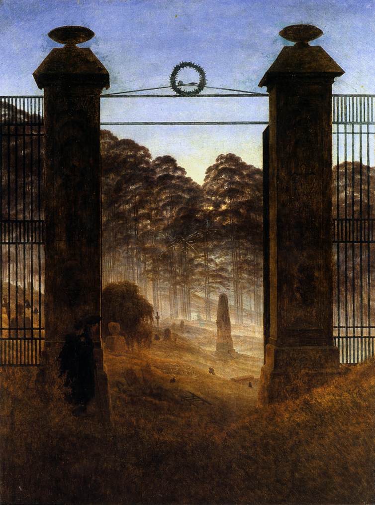 Caspar David Friedrich, The Cemetery, 1825, Galerie Neue Meister, Dresden