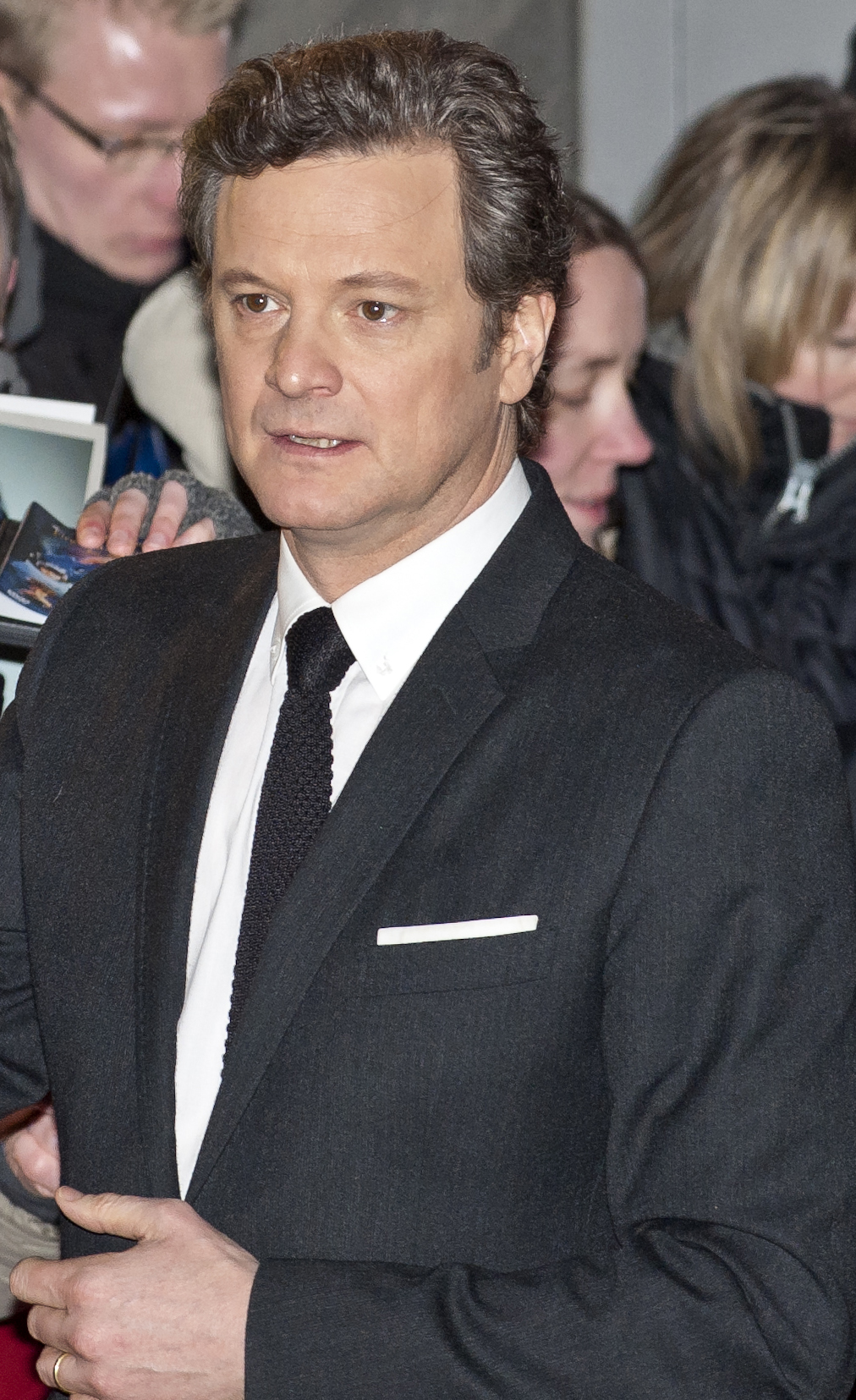 Colin Firth at the press conference of "The King's Speech".