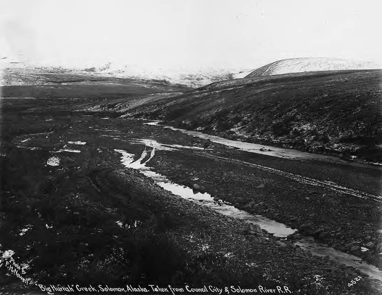 File:Creek viewed from Council City and Solomon River Railroad, Solomon, Alaska, between 1900 and 1910 (AL+CA 7494).jpg