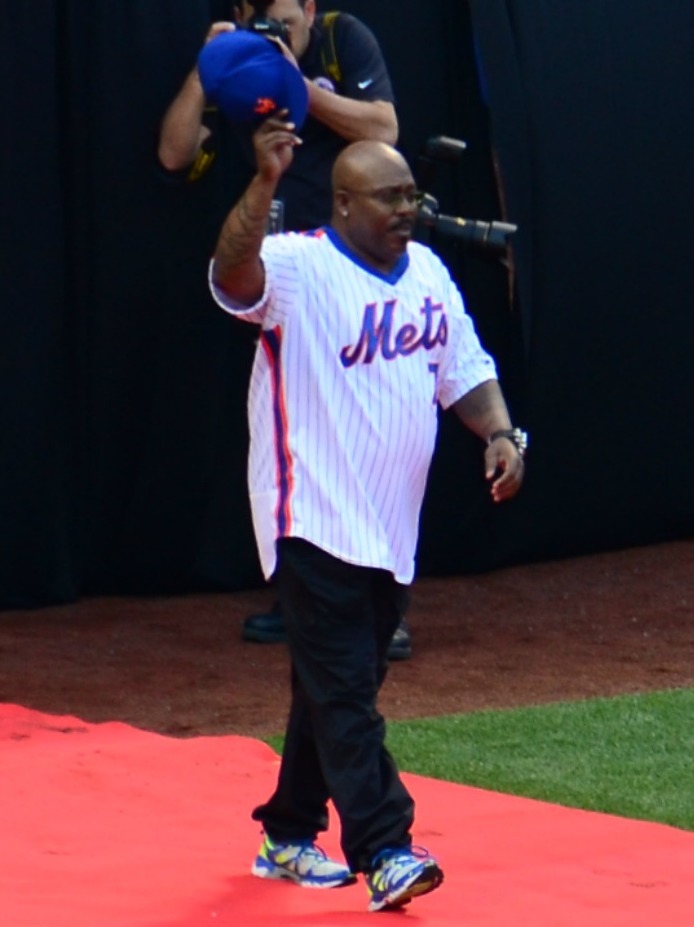 Former New York Mets' Kevin Mitchell during Old-Timers' Day