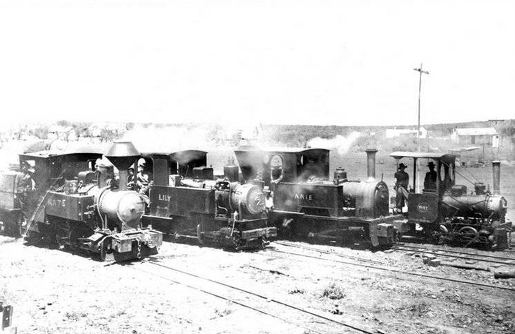 Lancefield gold mine locos, 1902