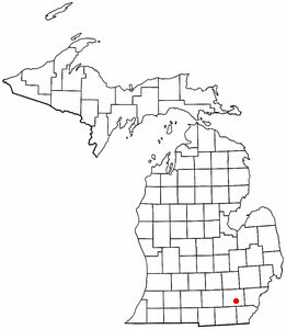 Location of Saline, Michigan