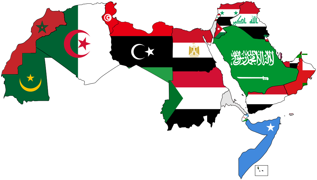 ملف Map Of The Arab World With Flags Png ويكيبيديا