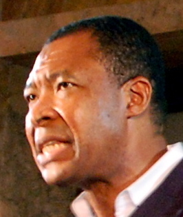 Okwui Enwezor, the Biennale's curator and its first from Africa Okwui Enwezor 2009 (4043766096) (cropped).jpg