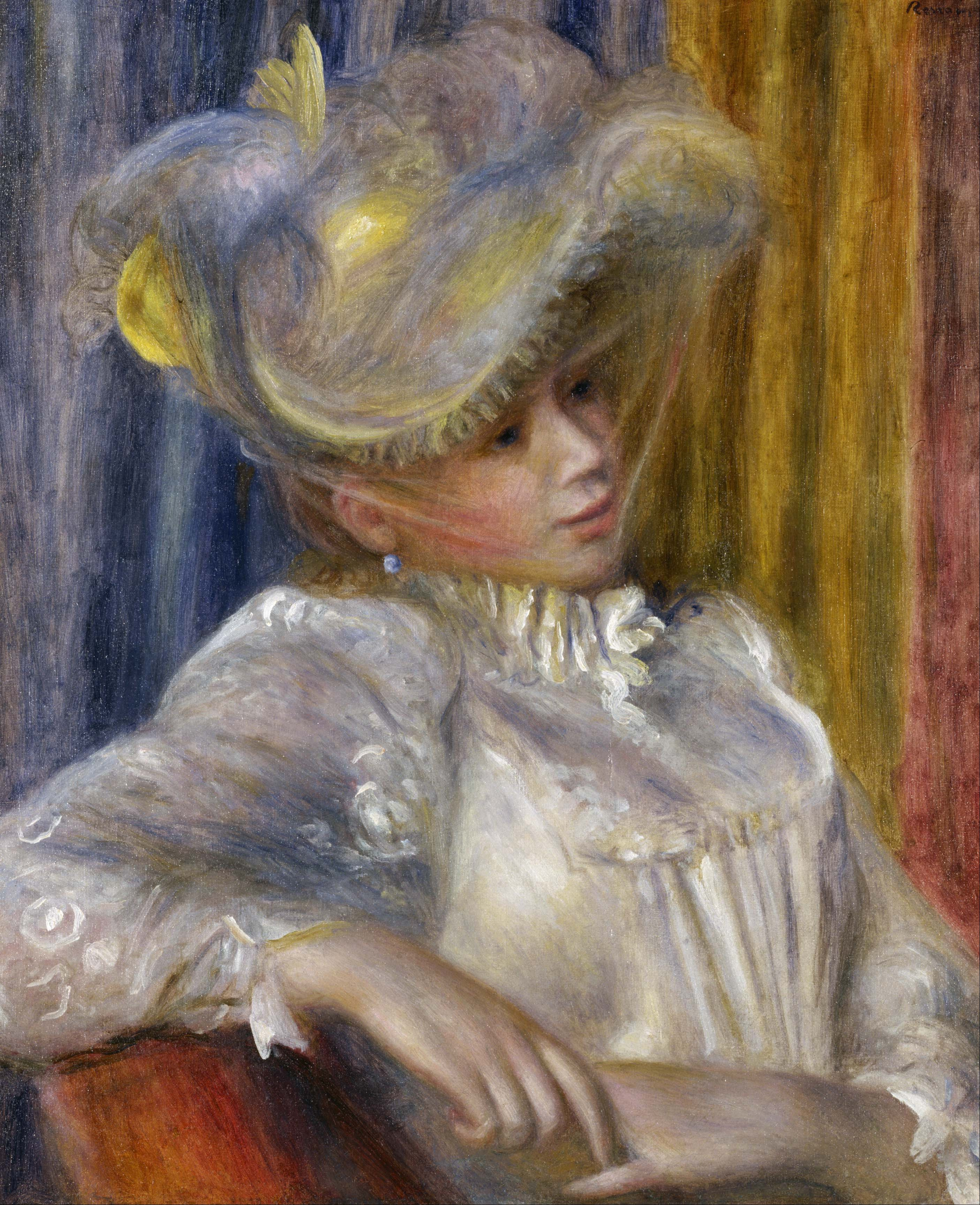 ファイル:Pierre-Auguste Renoir - Woman with a Hat - Google Art Project.jpg -  Wikipedia