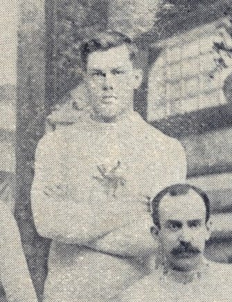 Bradley pictured in the 1892 Ottawa Hockey club photo