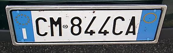 File:Targa automobilistica Italia 1999 CM•844CA anteriore.jpg - Wikimedia  Commons