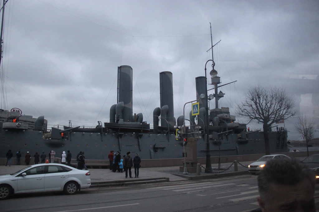 The cruiser aurora is a museum